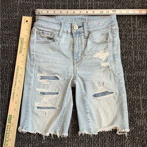 American Eagle Bermuda Denim Women's Jeans Shorts Size 0